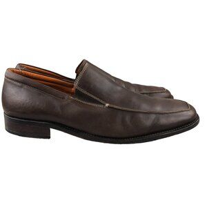 Gordon Rush Men's Size 13 Brown Leather Casual Slip On Loafers Shoes